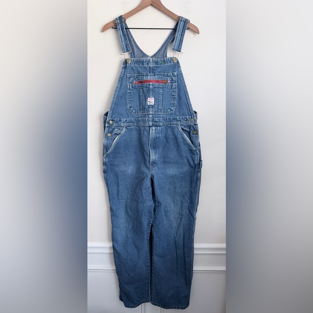 Pointer brand blue denim overalls vintage country workwear utility 40